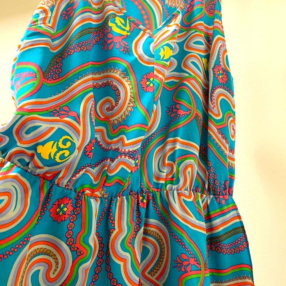 Amanda Uprichard Hi-Low 100% Silk Dress Sz L